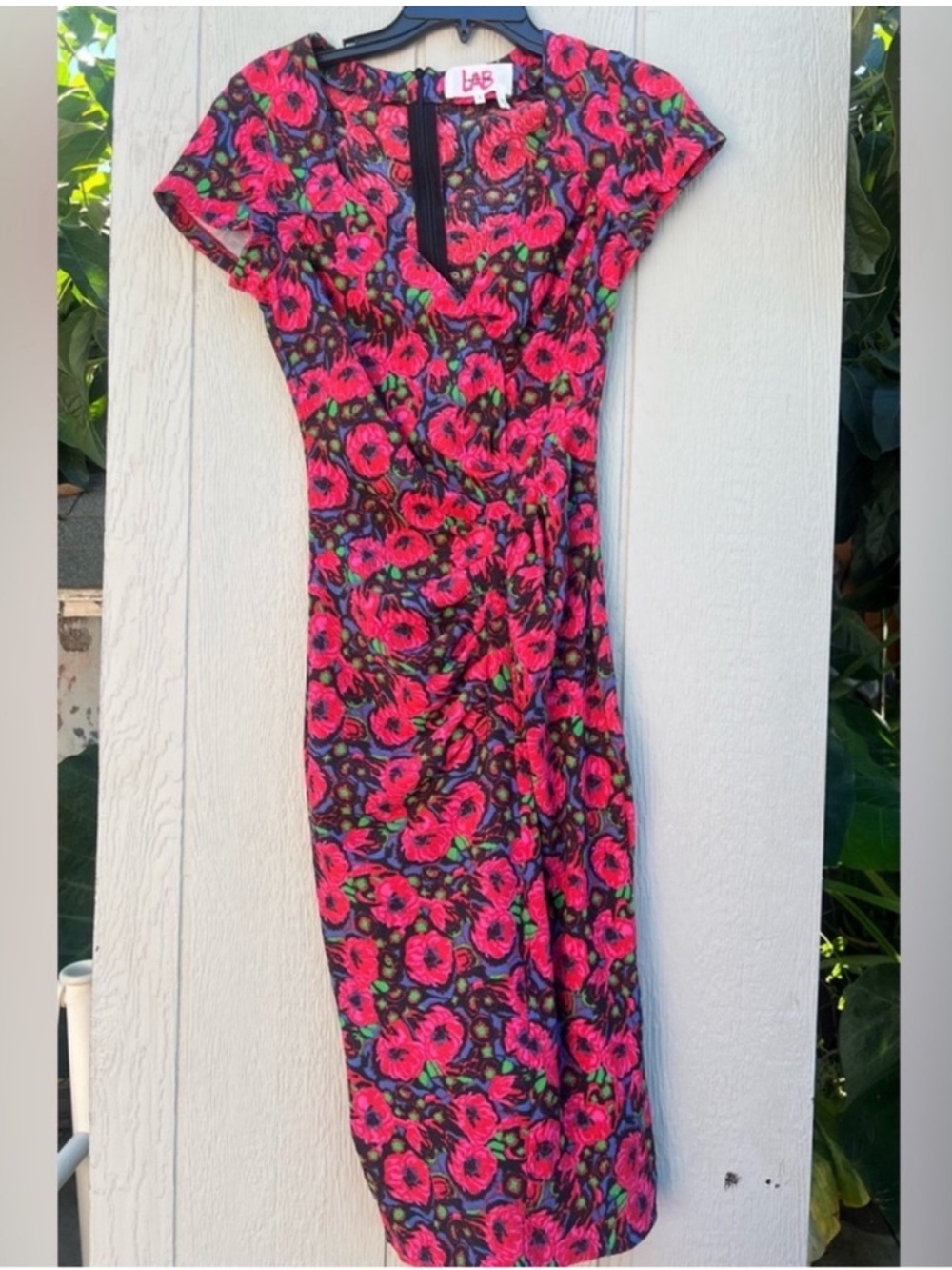 Ba&sh diane lab creative floral print midi dress